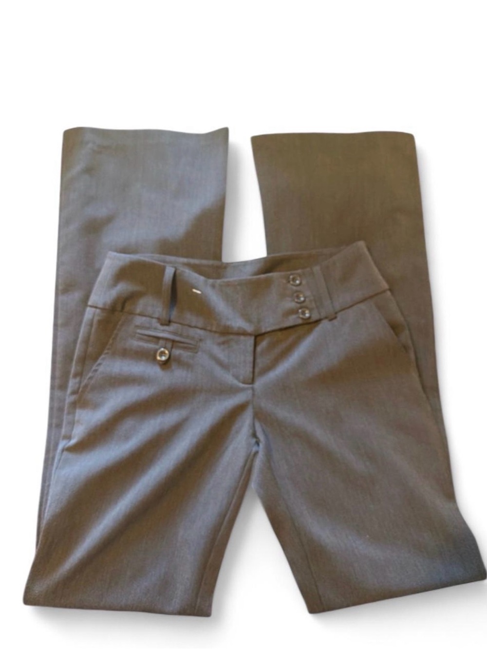 Love Culture Gray Straight Leg Dress Trousers